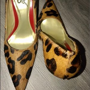 COPY - Carlos Santana Leopard Red Bottom Stilettos